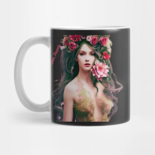 flowers in hair Mug